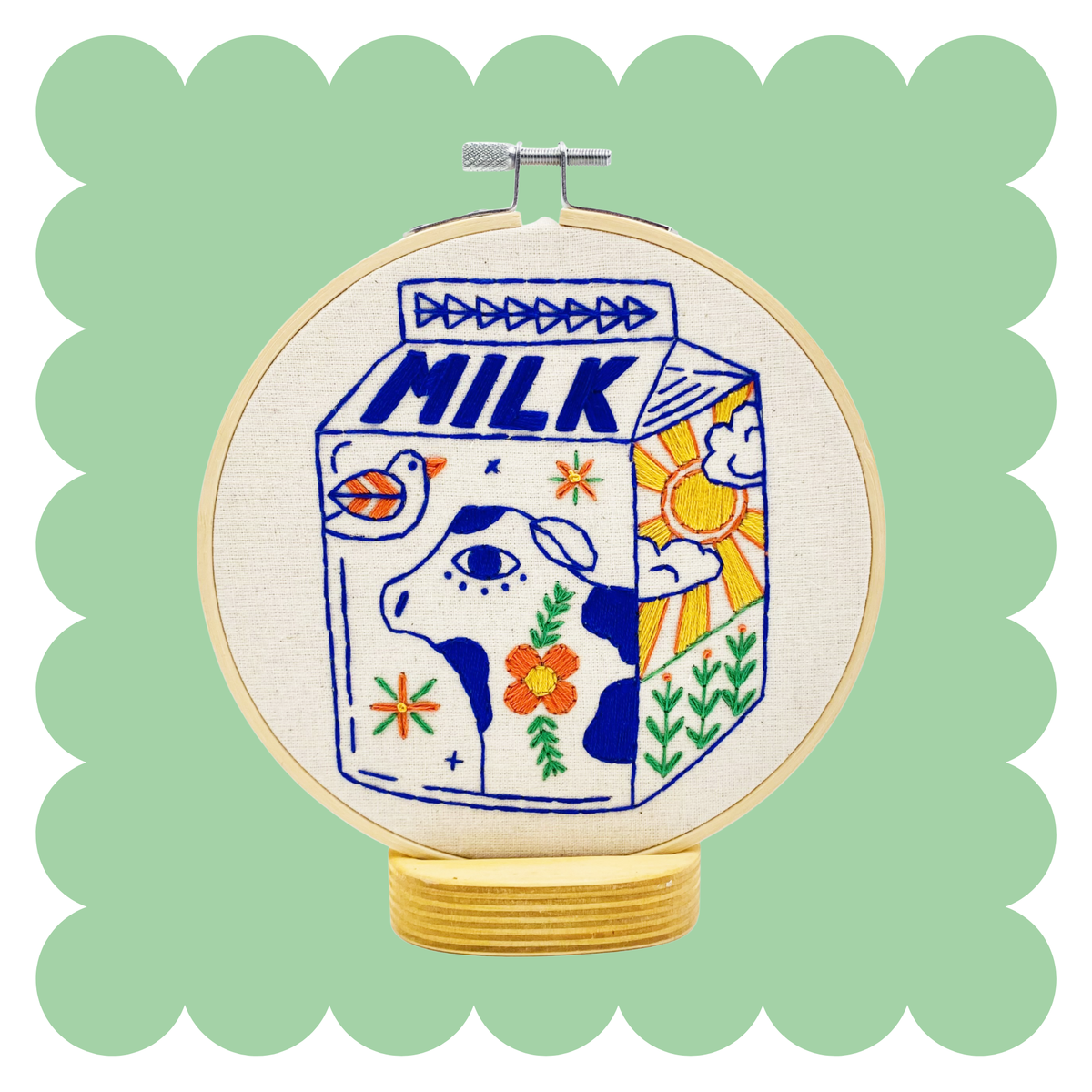 Milk Hand Embroidery Kit