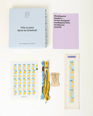 Lemons Needlepoint Key Fob Kit