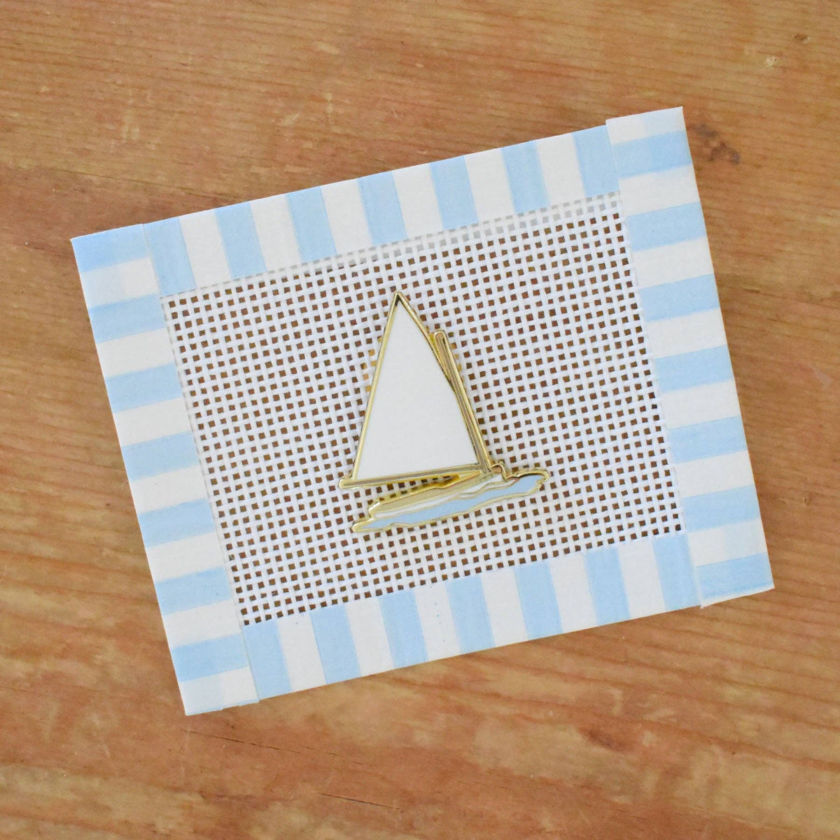 Sailboat Needle Minder-Stitched Modern
