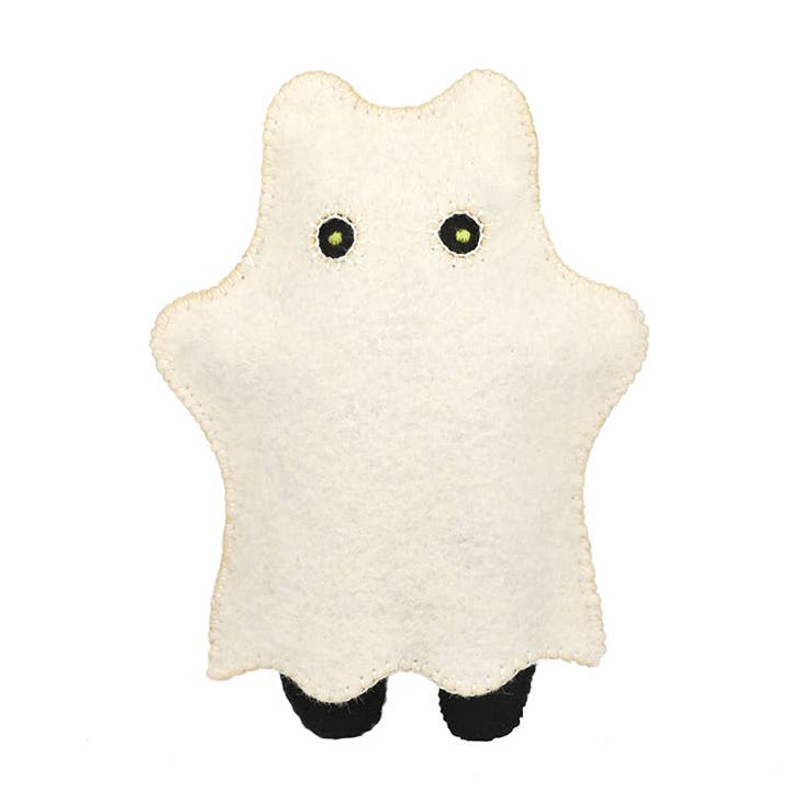 Hand Embroidered Felt Doll Kit - Ghost Cat