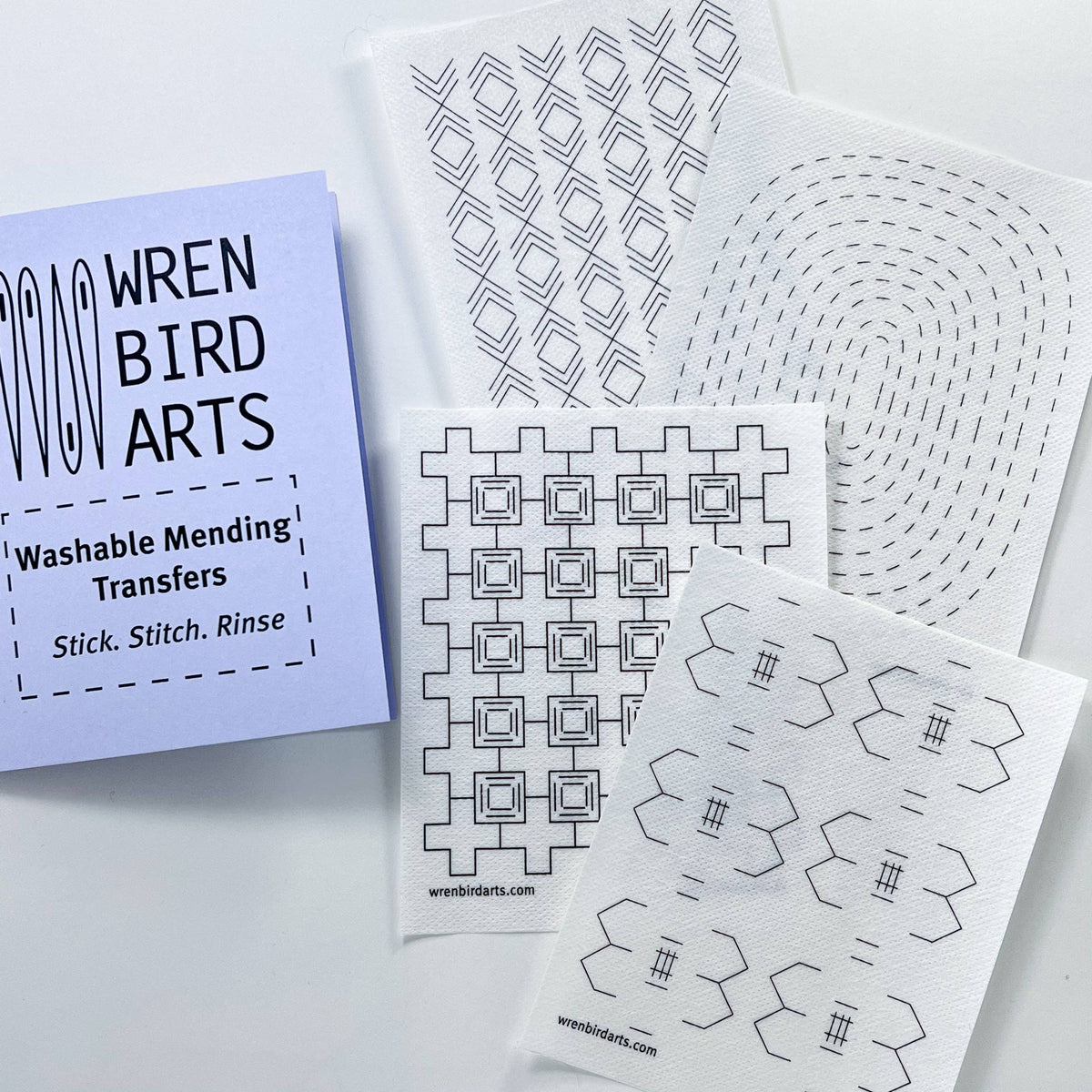 Stick & Stitch Mending Patch - Lavender (Set #5)-Stitched Modern