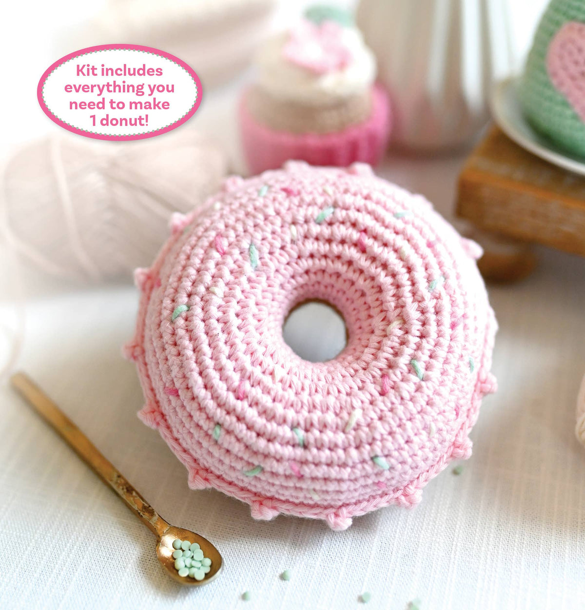 Crochet Café Amigurumi Kit - Donut