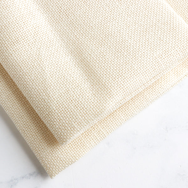 20-count Cork Linen Cross Stitch Fabric - Cream - Stitched Modern