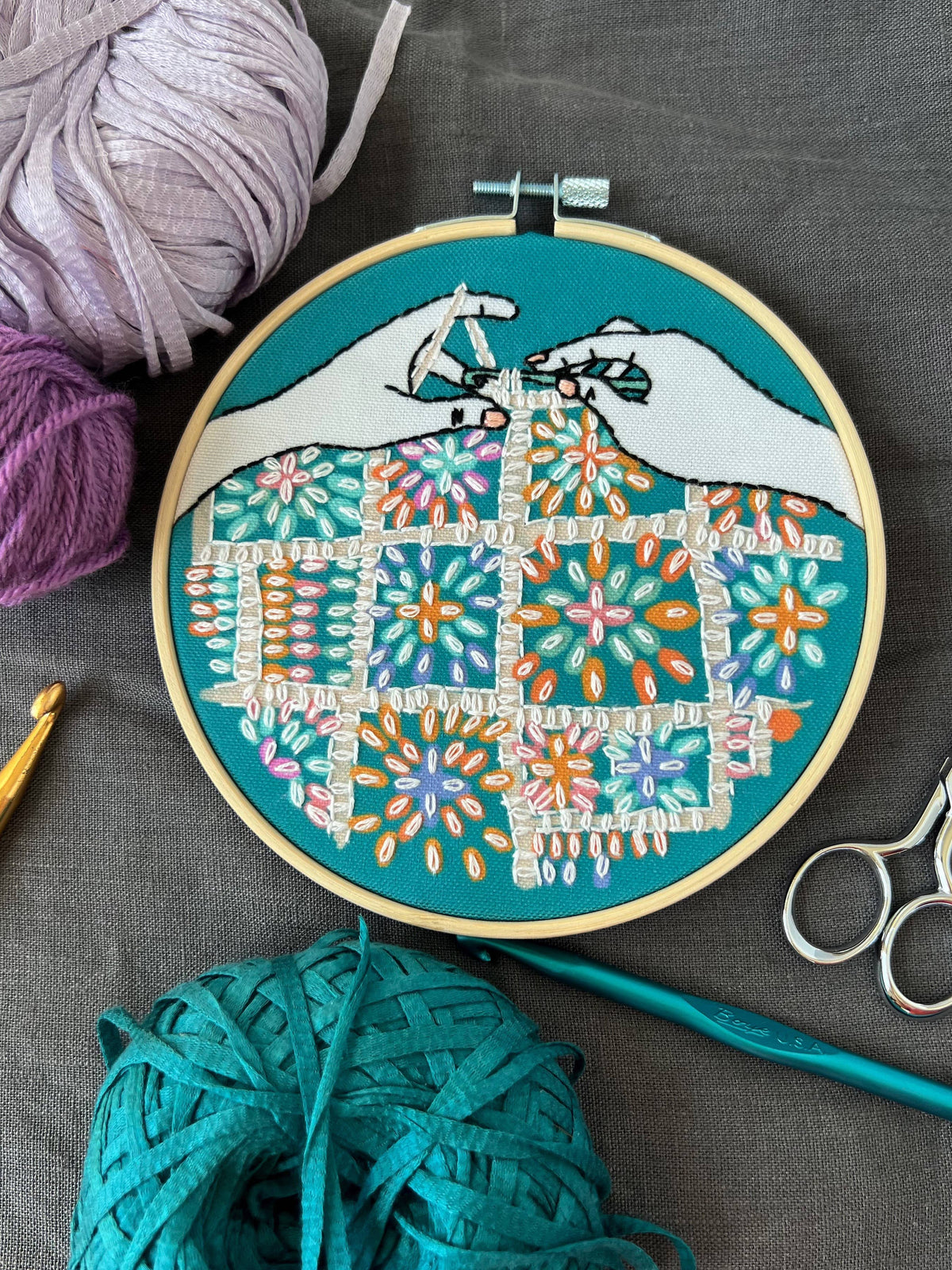 Crocheting Hand Embroidery Kit