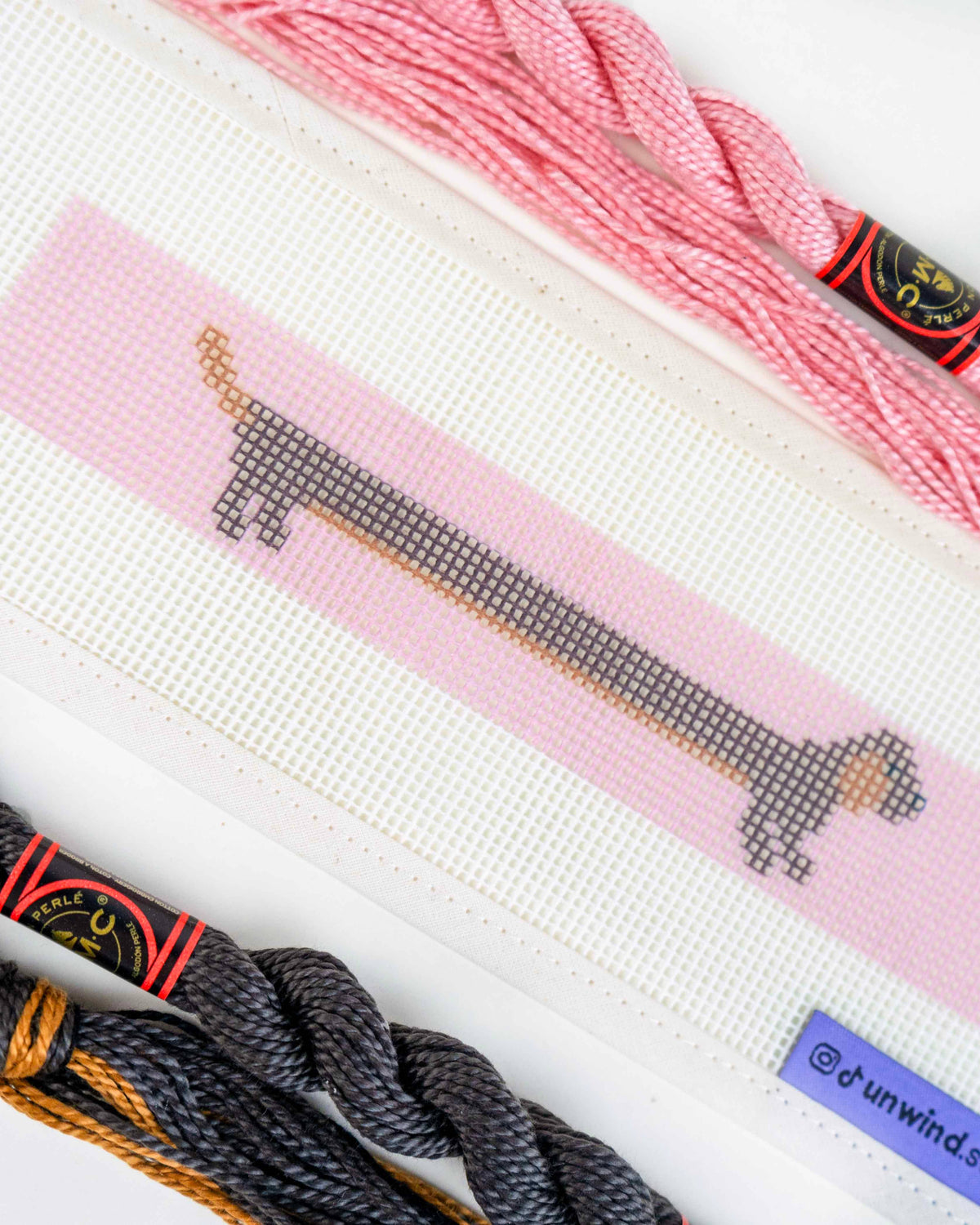 The Wi(e)nner Needlepoint Key Fob Kit