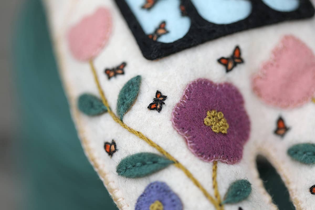 Hand Embroidered Felt Doll Kit - Bloombear