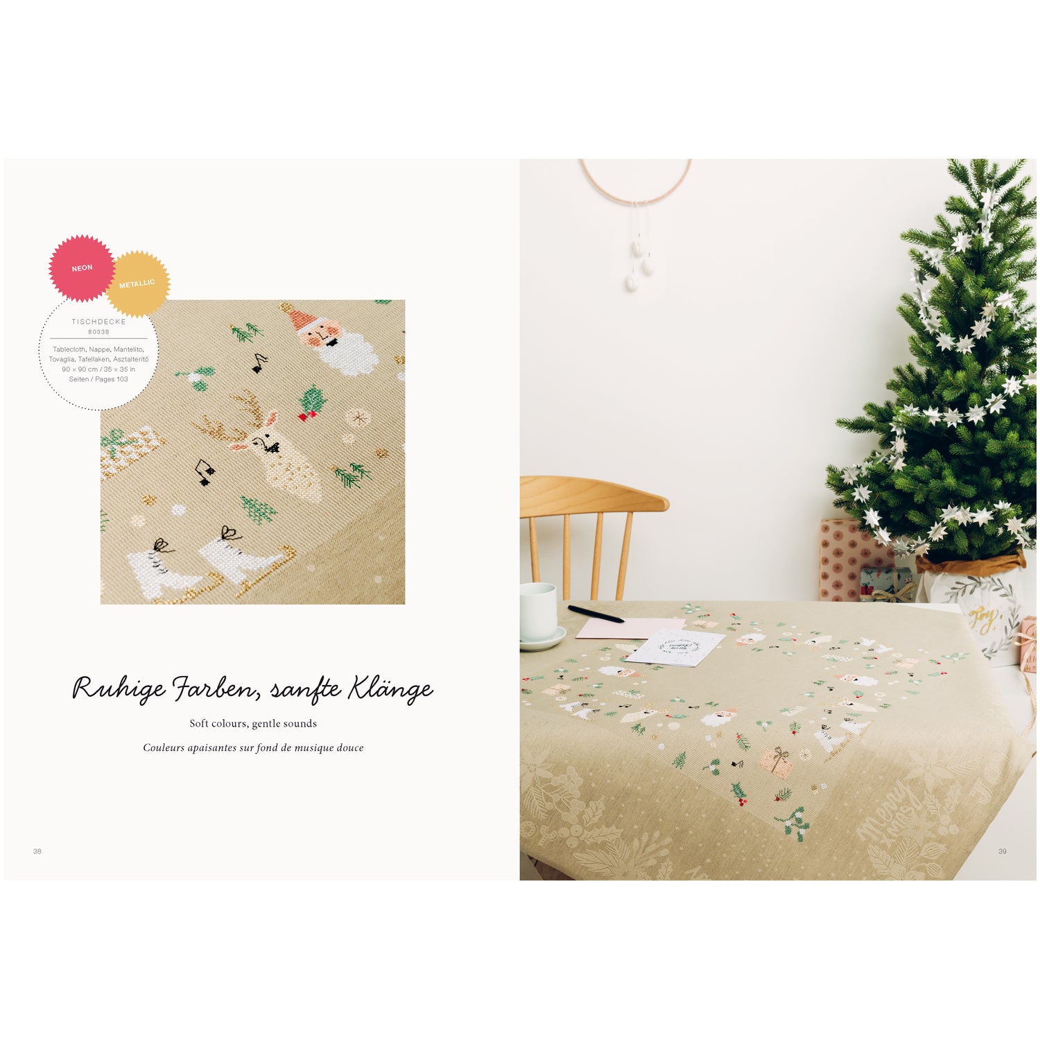 Cross Stitch Pattern Book - Jolly Christmas - Stitched Modern