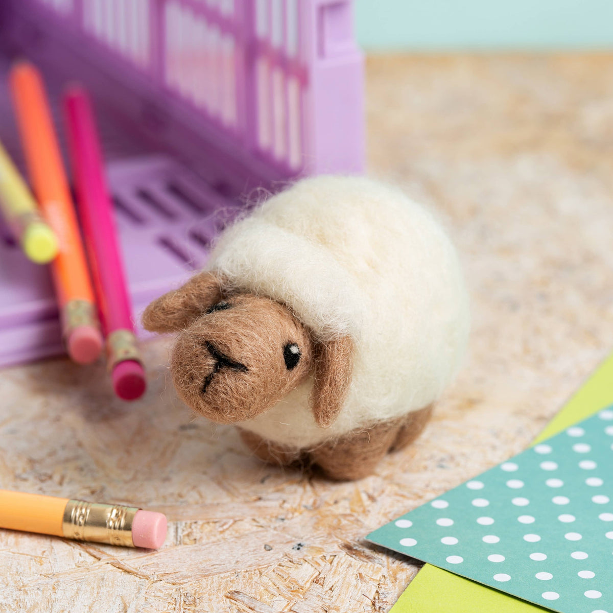 Sheep Mini Needle Felting Kit