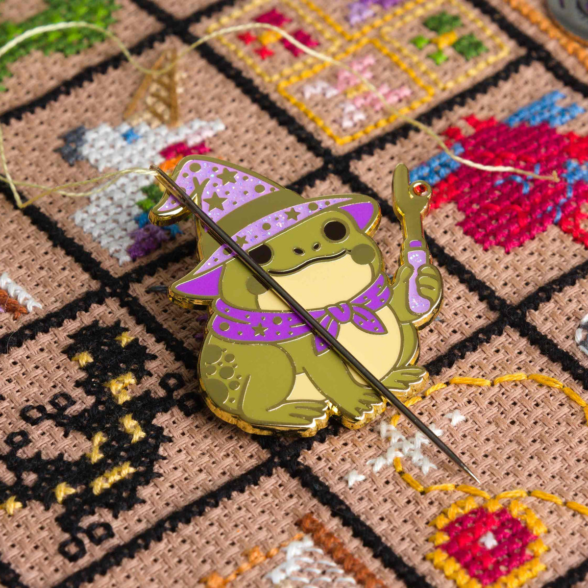 Rip It Frog Wizard Needle Minder