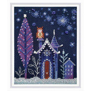 Lodge with an Owl Cross Stitch Kit