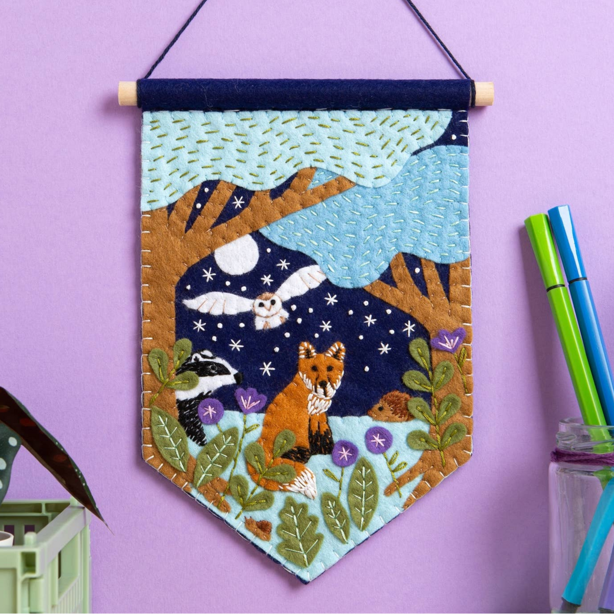 Woodland Pennant Felt Craft Kit