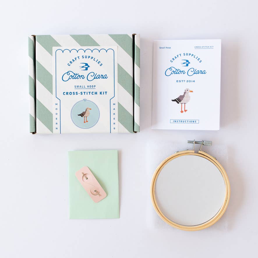 Seagull Cross Stitch Kit-Stitched Modern