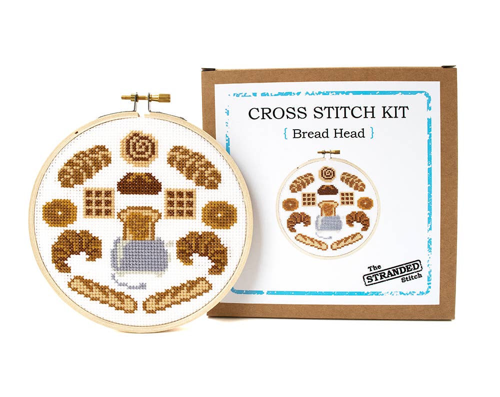 Bread Head Cross Stitch Kit-Stitched Modern