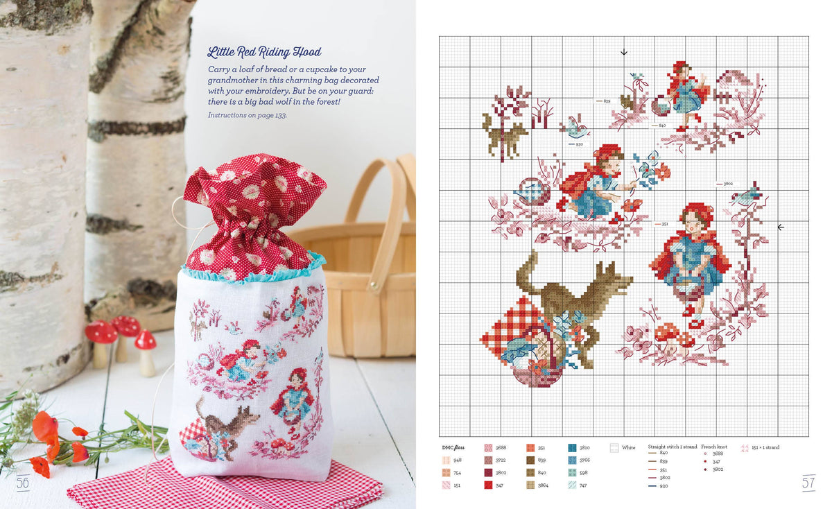 Fables and Fairy Tales to Cross Stitch-Stitched Modern