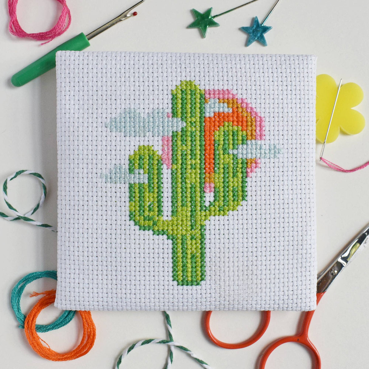 Cactus Mini Cross Stitch Kit