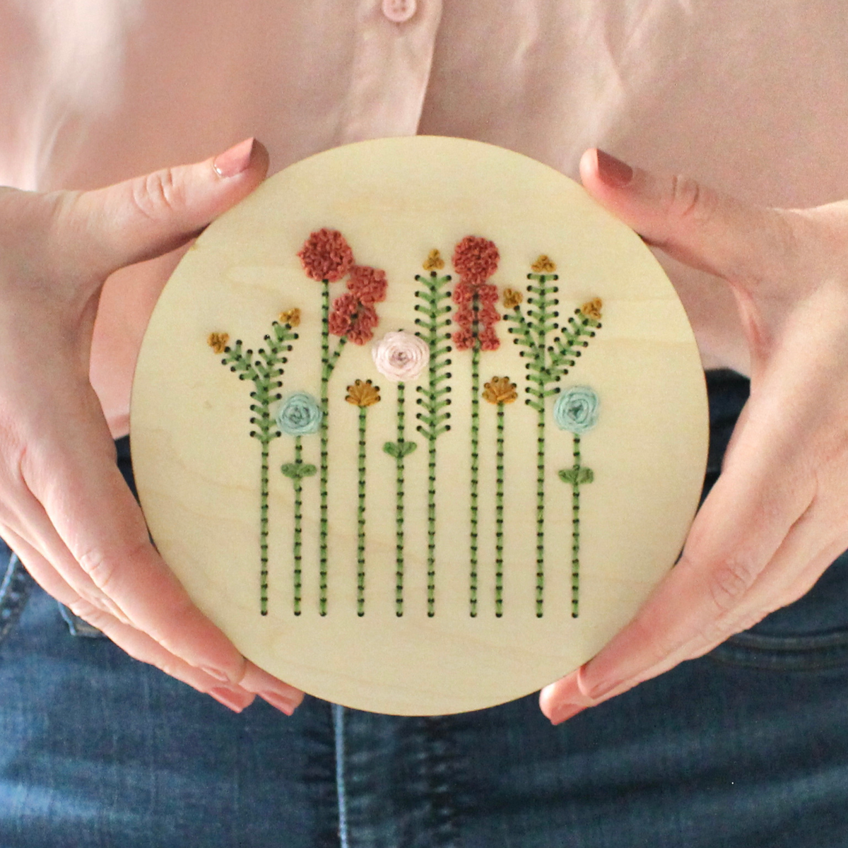 Floral Garden Hand Embroidery Kit