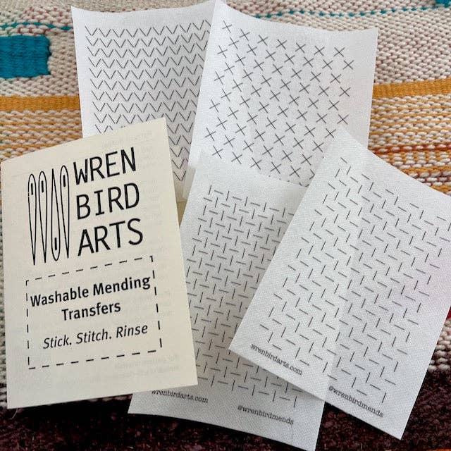 Stick & Stitch Mending Patch - Cream (Set #10)-Stitched Modern
