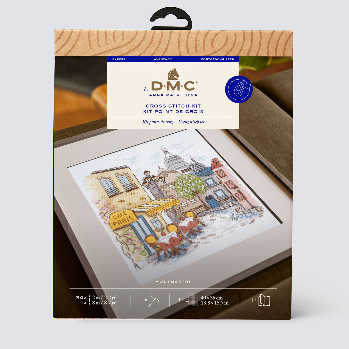 Montmarte Cross Stitch Kit-Stitched Modern