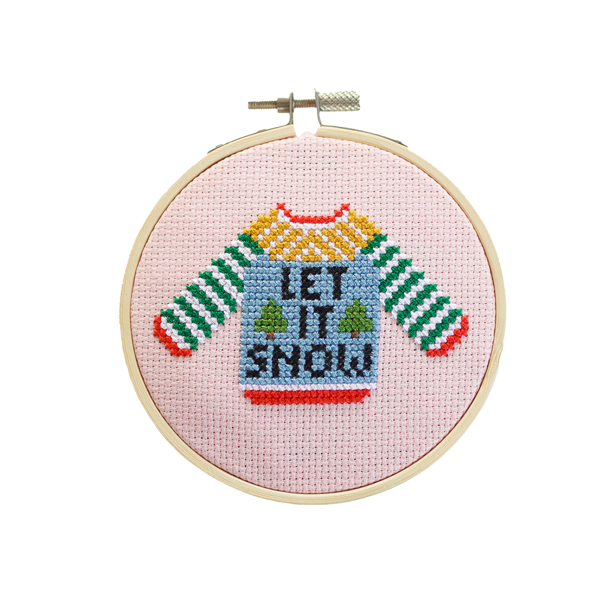 Let It Snow Sweater Cross Stitch Kit
