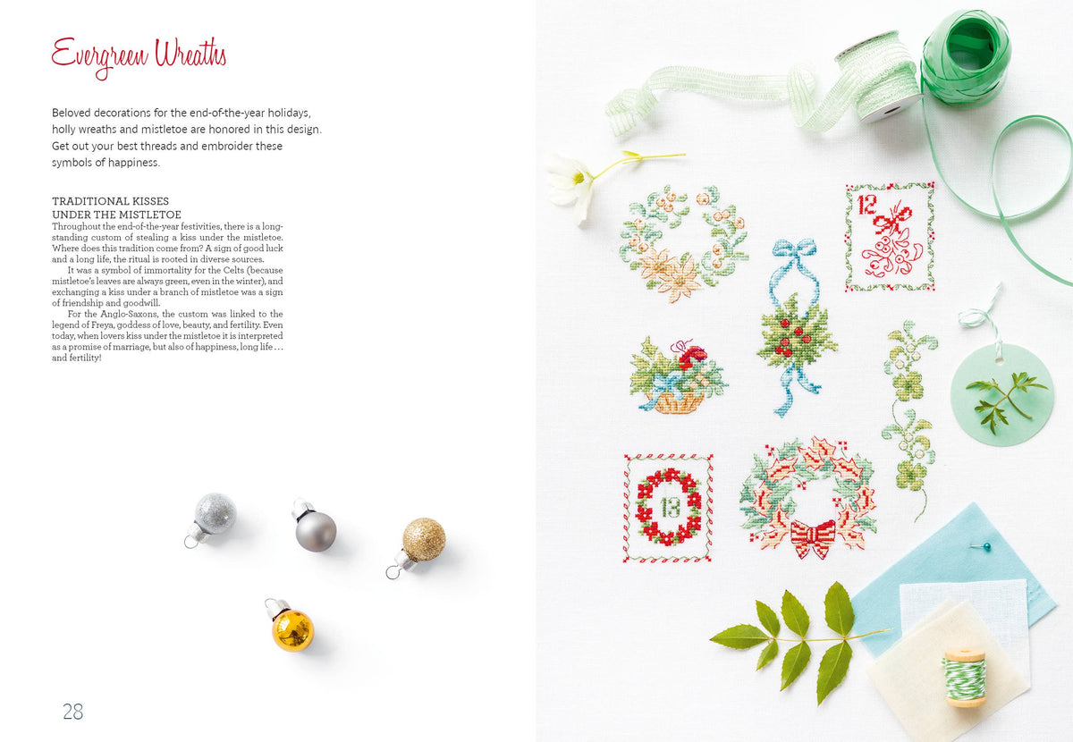 The Magic of Christmas to Cross Stitch-Stitched Modern