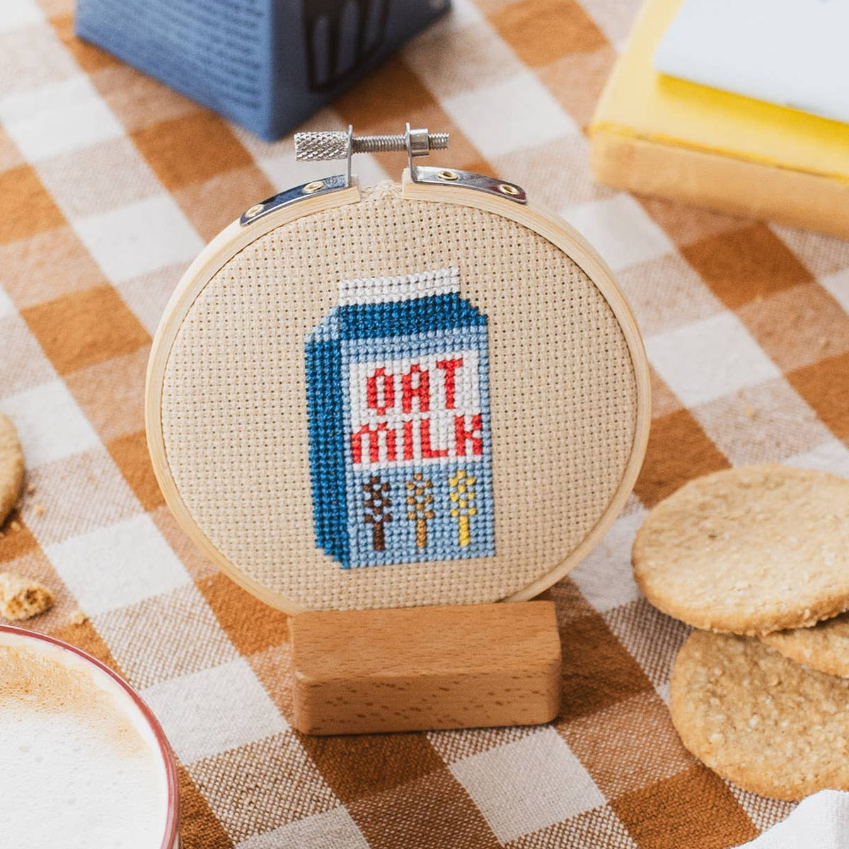 Oat Milk Cross Stitch Kit