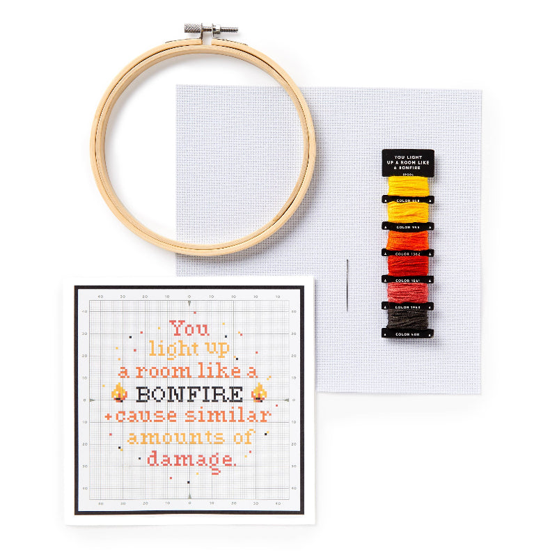 You Light Up A Room Cross Stitch Kit-Stitched Modern