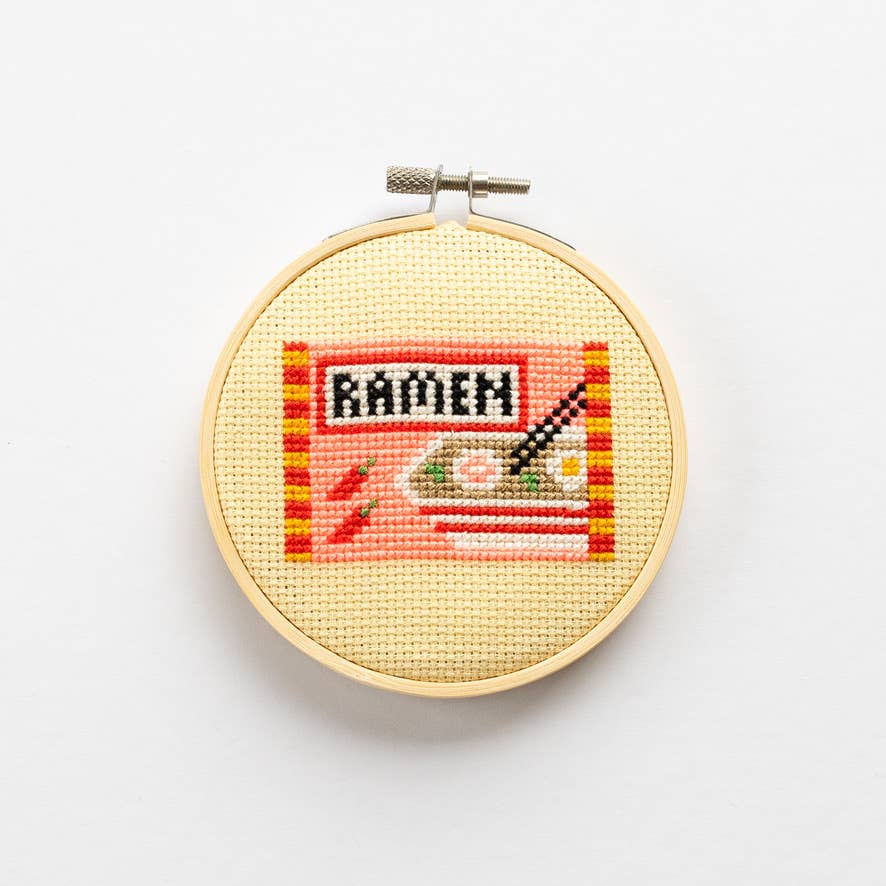Ramen Cross Stitch Kit