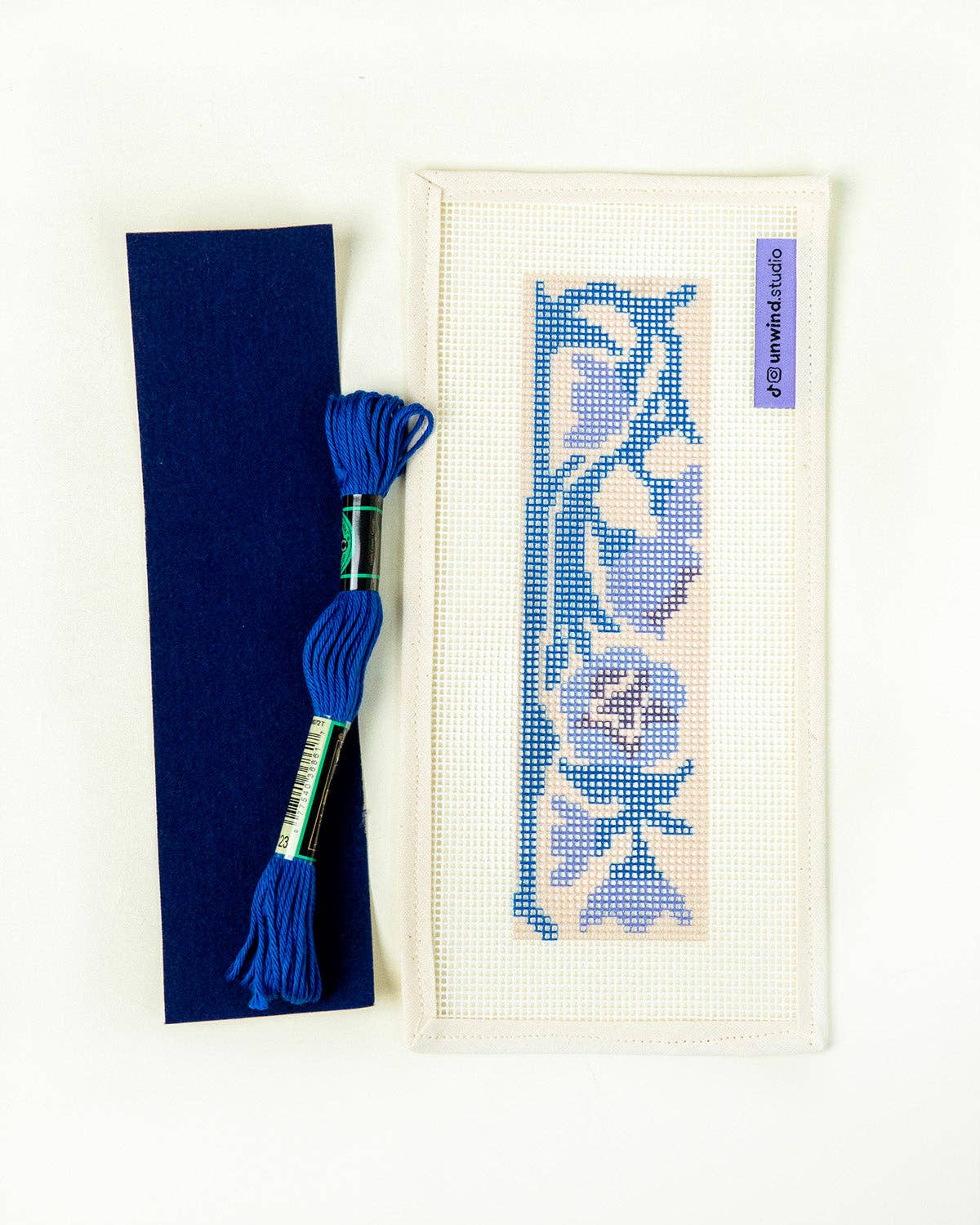 Bluebell Needlepoint Bookmark Kit