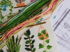 Homey Houseplants V1 Cross Stitch Kit