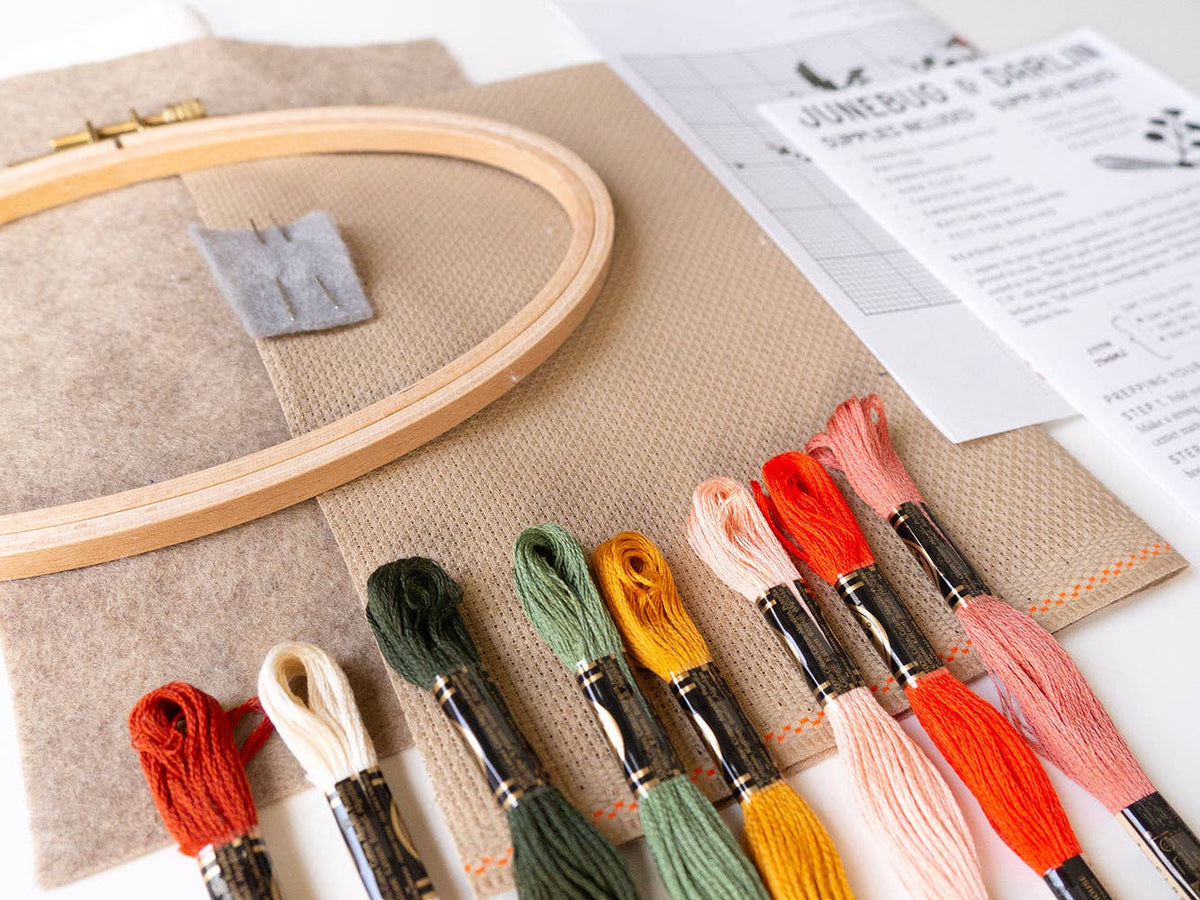 Rosy Chaos Cross Stitch Kit