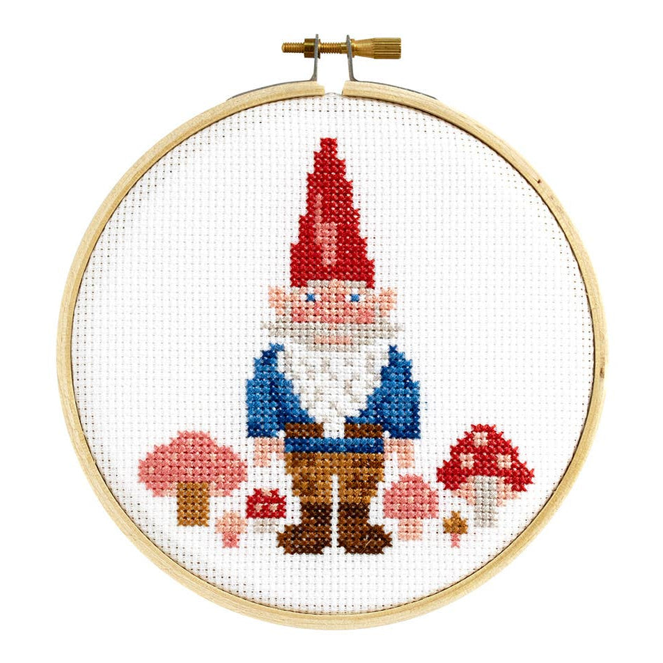 Gnome Cross Stitch Kit 