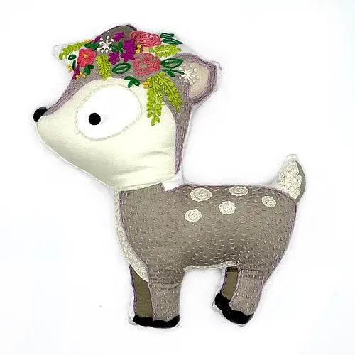 Fawn Stuffie Hand Embroidery Kit-Stitched Modern