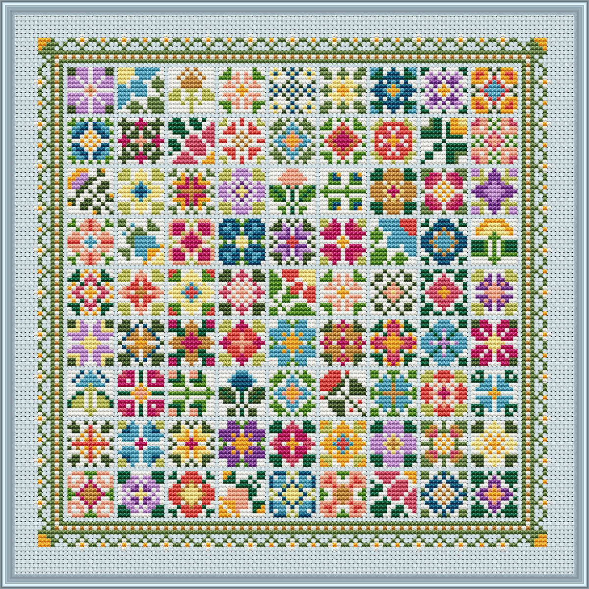 Garden of Joy Cross Stitch Pattern