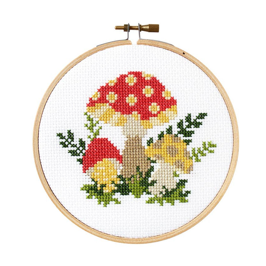 Mushroom Cross Stitch Kit