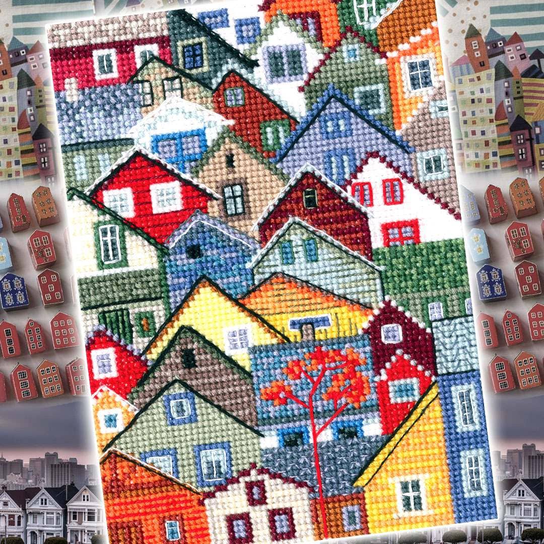 Sea Town Cross Stitch Kit