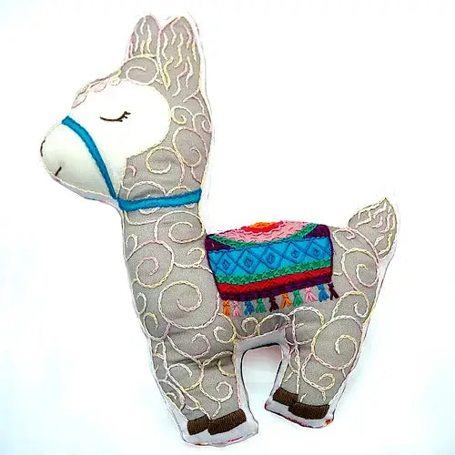 Llama Stuffie Hand Embroidery Kit-Stitched Modern