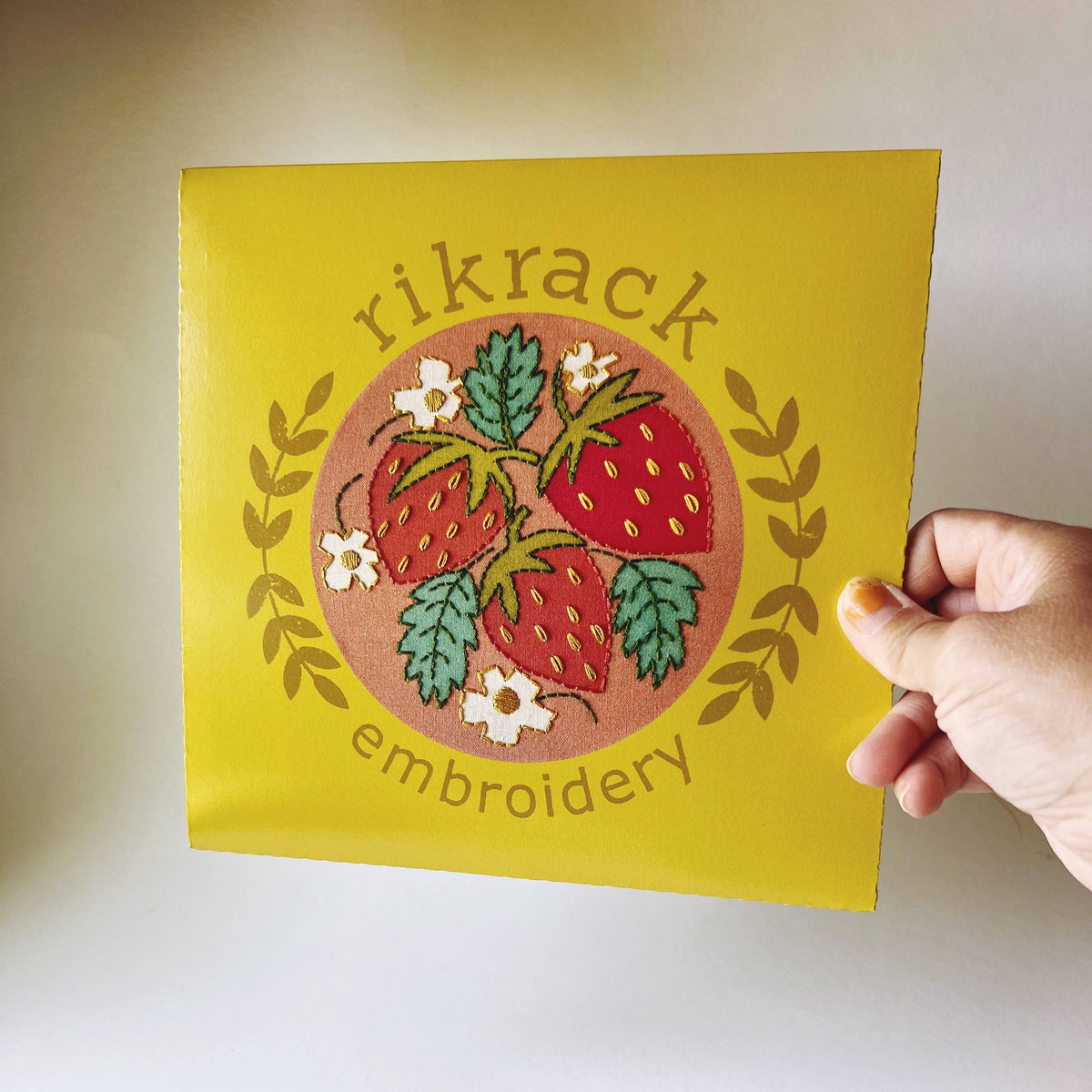 Strawberries Hand Embroidery Kit