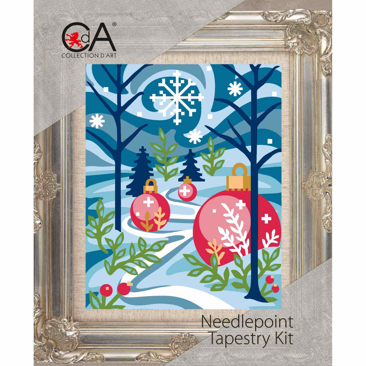 Forest Baubles Needlepoint Kit