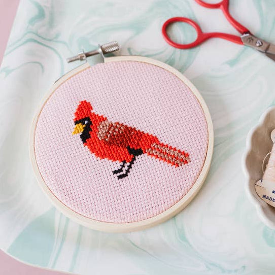 Cardinal Beginner Cross Stitch Kit