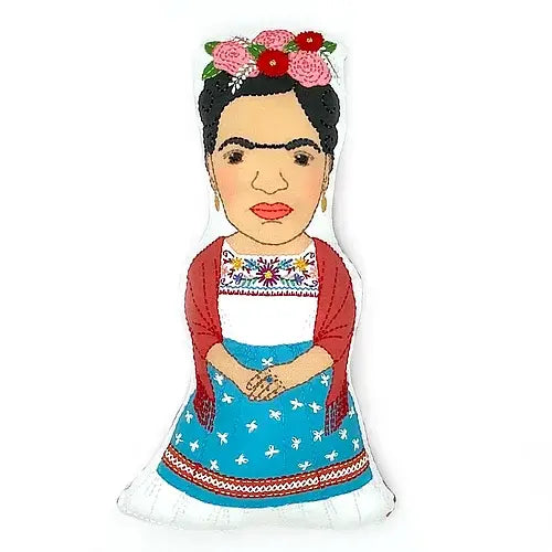 Frida Kahlo Stuffie Hand Embroidery Kit-Stitched Modern