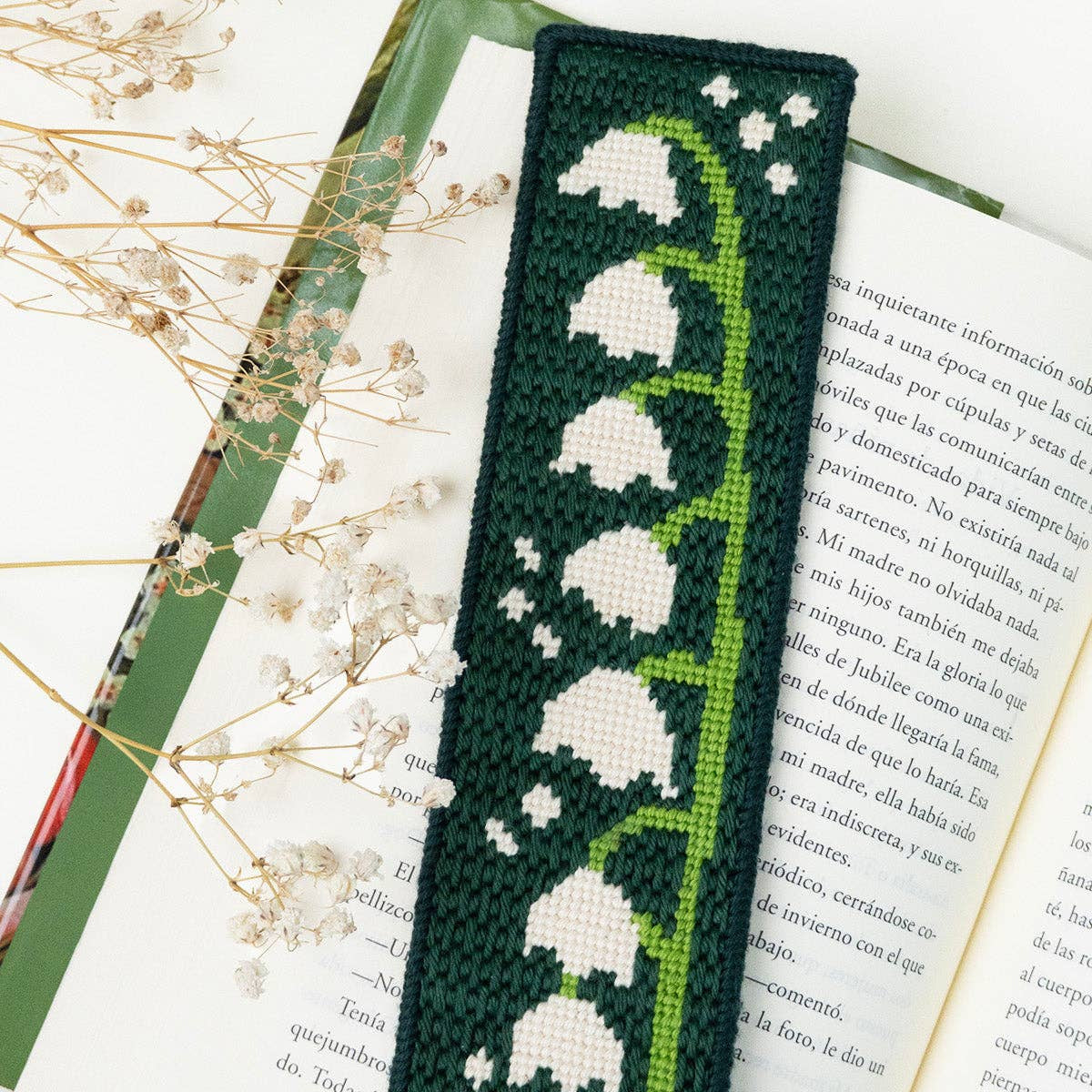 Lily of the Valley Needlepoint Bookmark Kit