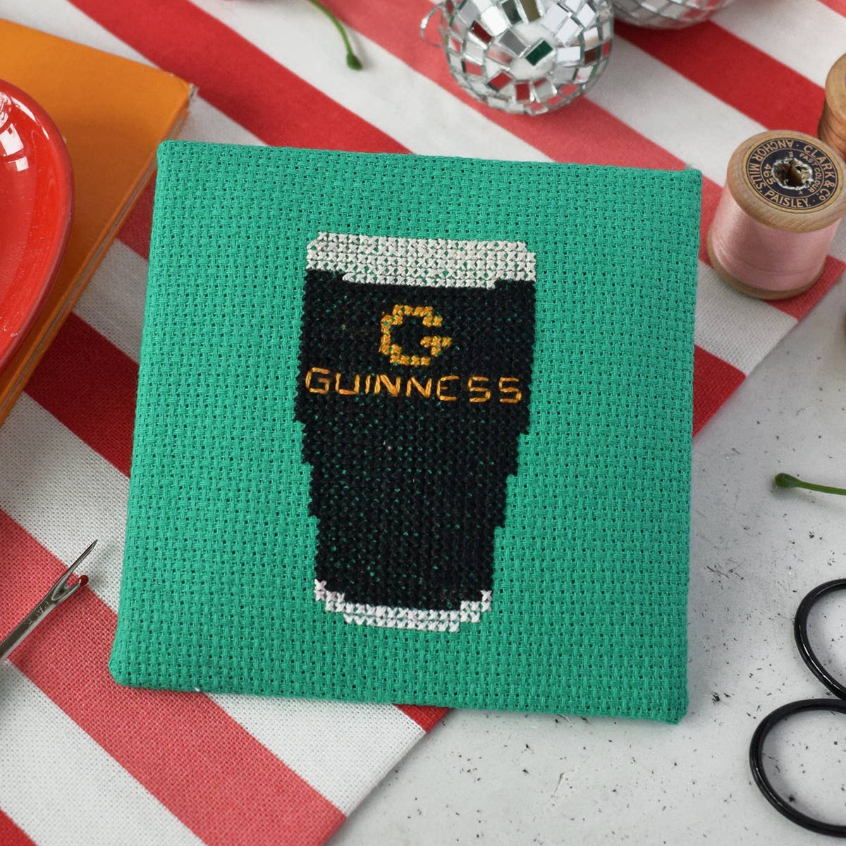 Guinness Mini Cross Stitch Kit-Stitched Modern