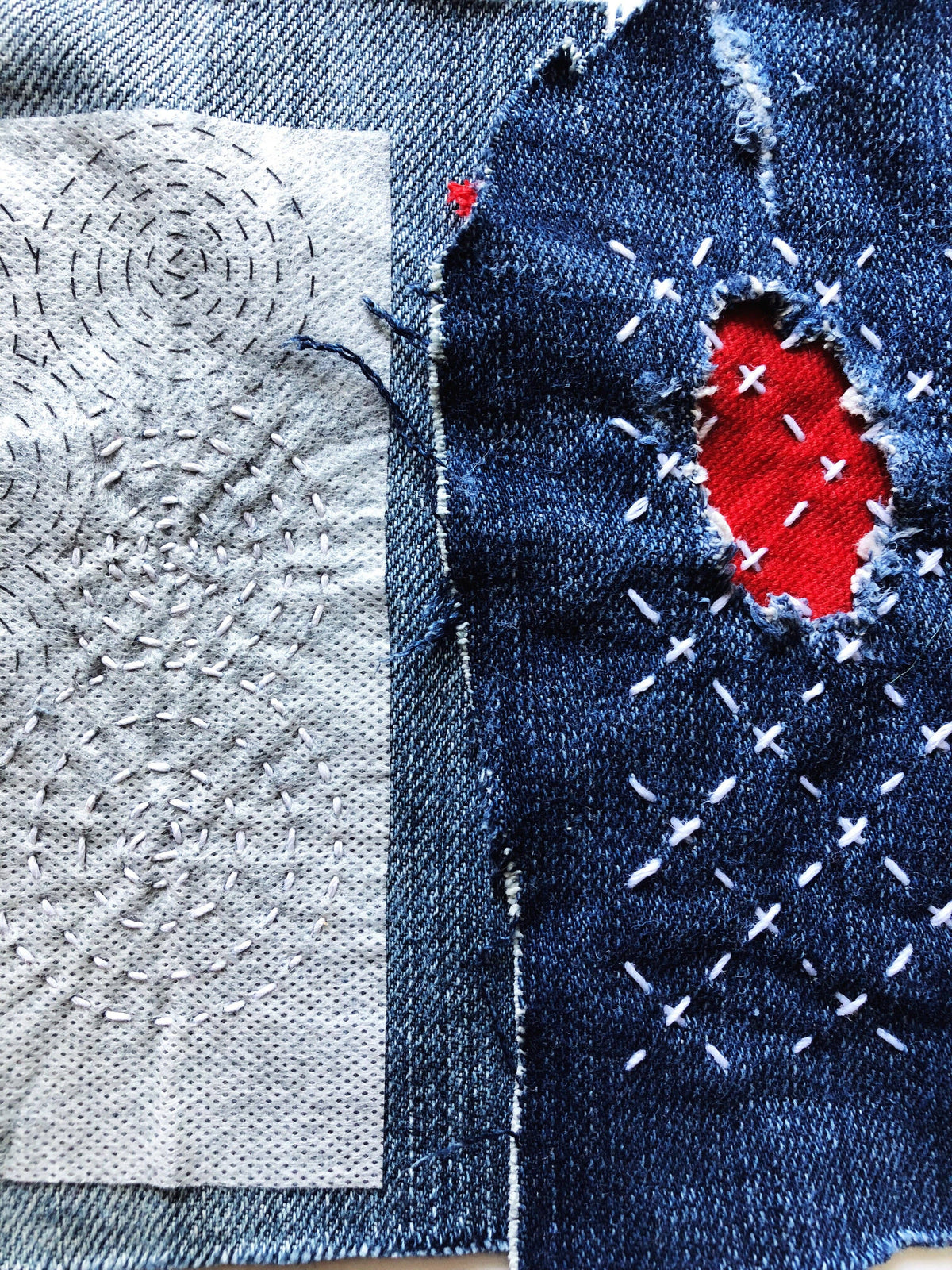 Stick & Stitch Mending Patch - Blue (Set #1)-Stitched Modern