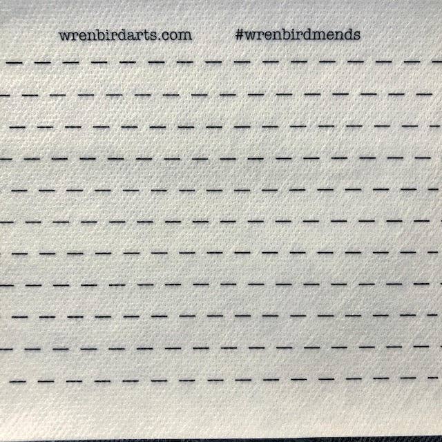 Stick & Stitch Mending Patch - Sashiko Style (Set of 4)-Stitched Modern