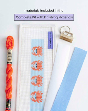 Crabs Needlepoint Key Fob Kit