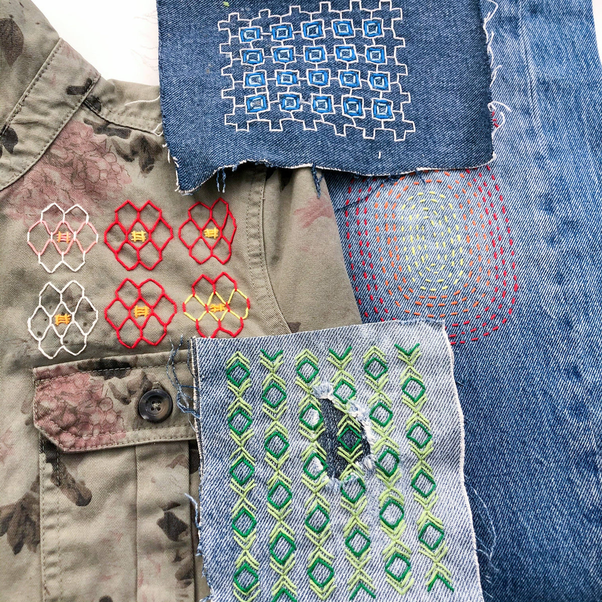 Stick & Stitch Mending Patch - Lavender (Set #5)-Stitched Modern