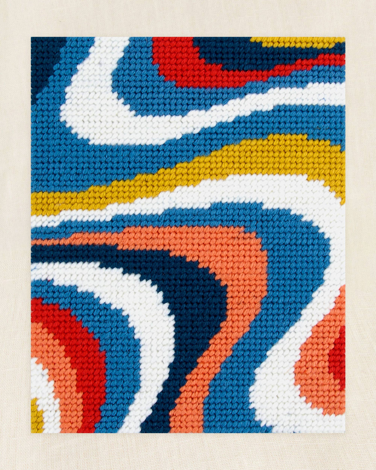 Wave Needlepoint Tapestry Kit-Stitched Modern