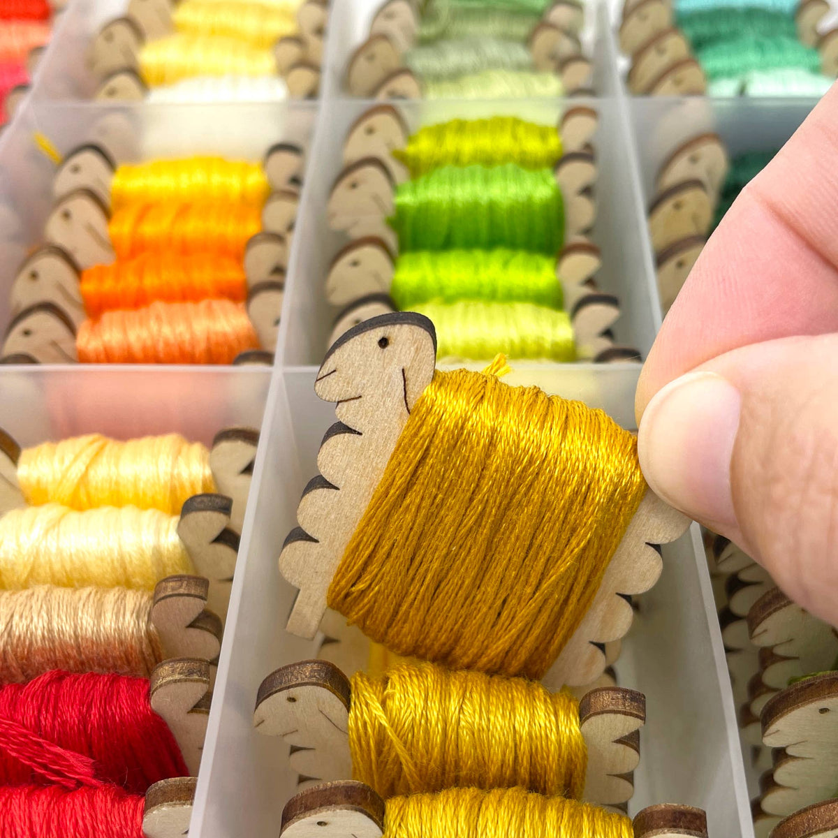Nordic Sheep Thread Bobbins (Set of 10)