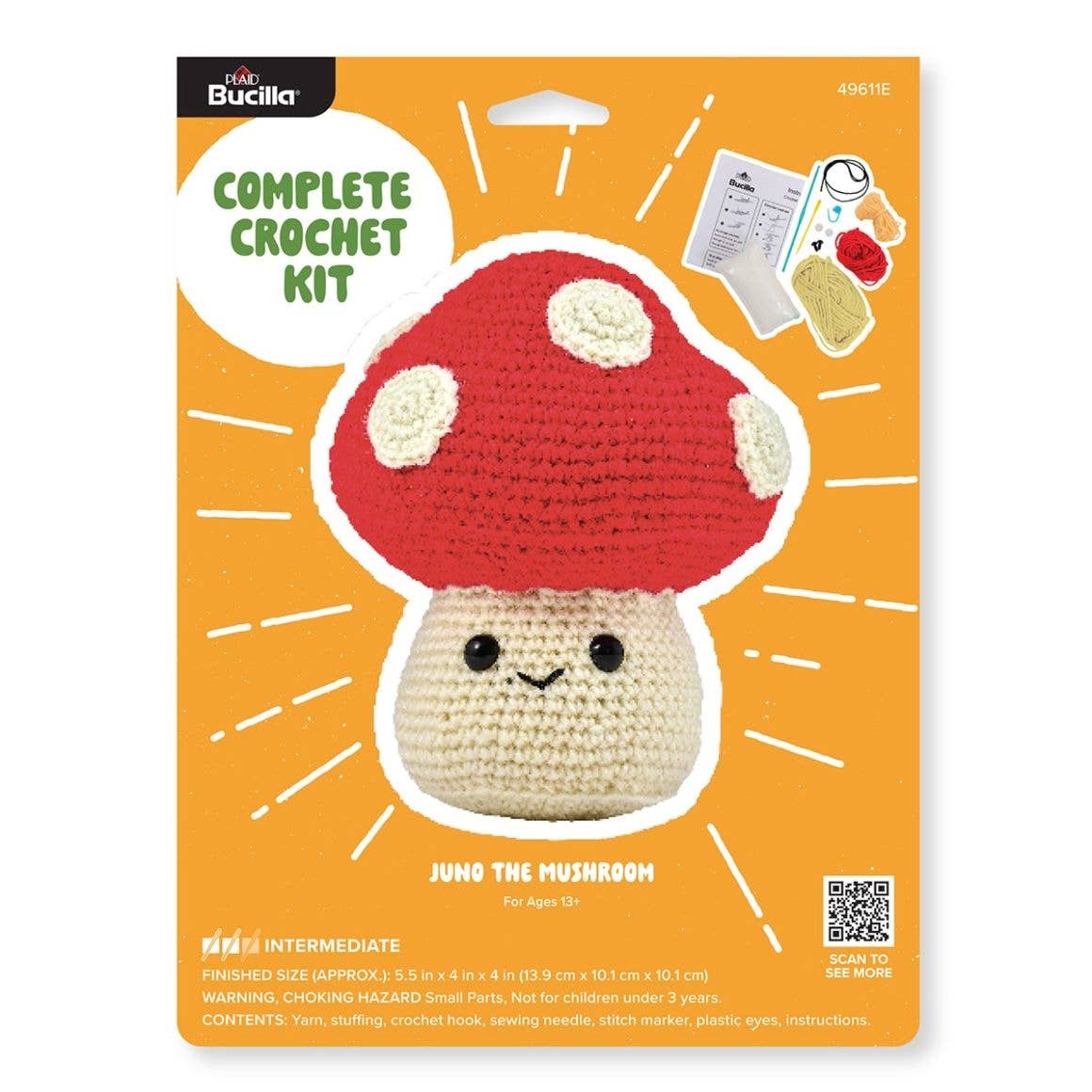 Amigurumi Crochet Kit - Juno the Mushroom