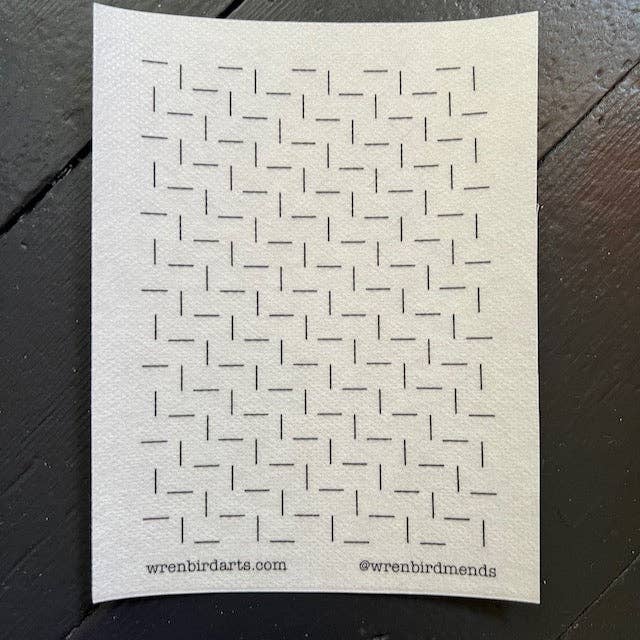 Stick & Stitch Mending Patch - Cream (Set #10)-Stitched Modern